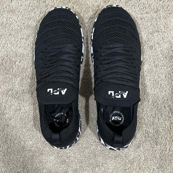 APL Techloom Wave Black Leopord Women’s Size 10 Run Athleisure Walking New - Picture 7 of 8